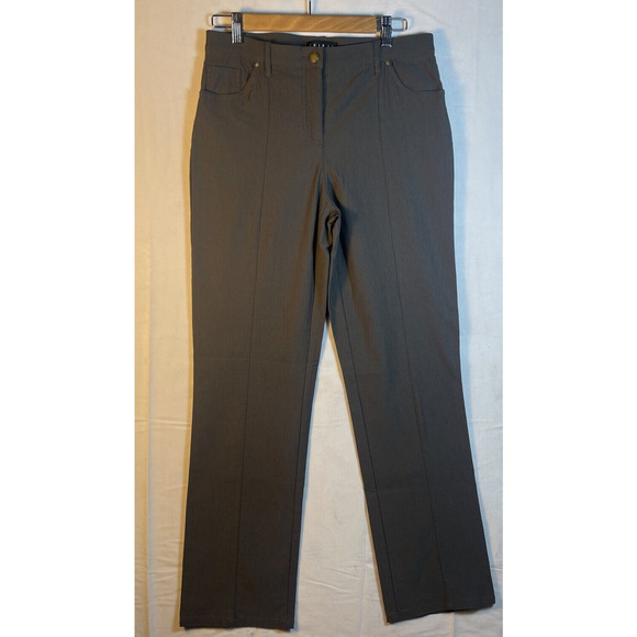 Tribal Womens Dark Gray Rayon‎ Blend zipper some stretch SIZE 8 CAREER - Picture 1 of 8